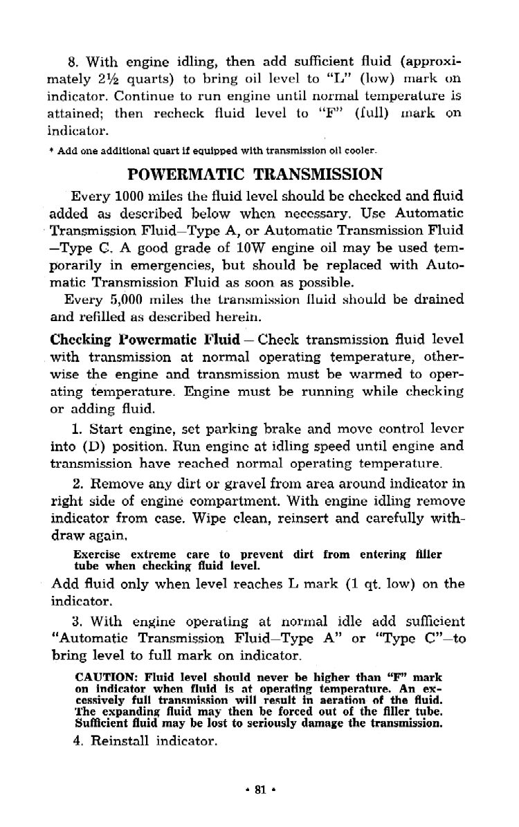 1957 Chevrolet Trucks Operators Manual Page 80